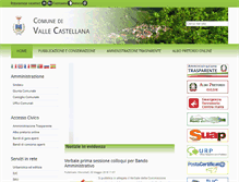 Tablet Screenshot of comune.vallecastellana.te.it